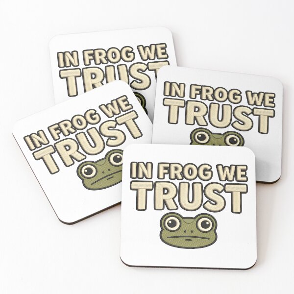 Item preview, IN FROG WE TRUST Bold Protest Art designed and sold by ArtDesignTp.