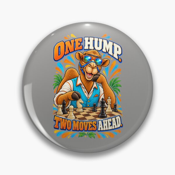 Item preview, One Hump. Two Moves Ahead – Funny Lifestyle and Pets T-Shirt – Funny Camel T-Shirt Animal Graphic Camel T-Shirt designed and sold by Camel & Quirk.