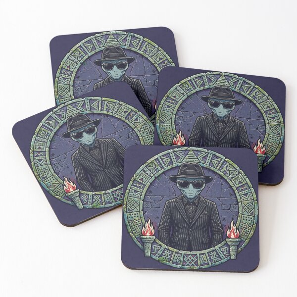 Item preview, Alien Wise Guy Stone Circle Art designed and sold by Gangster-Design.