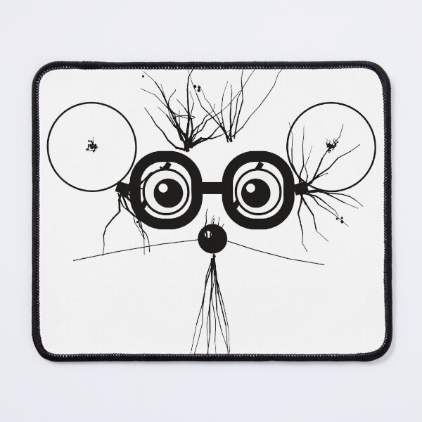 Item preview, Quirky Minimalist Koala In Glasses Abstract Black And White Line Art Sticker designed and sold by VanSum.