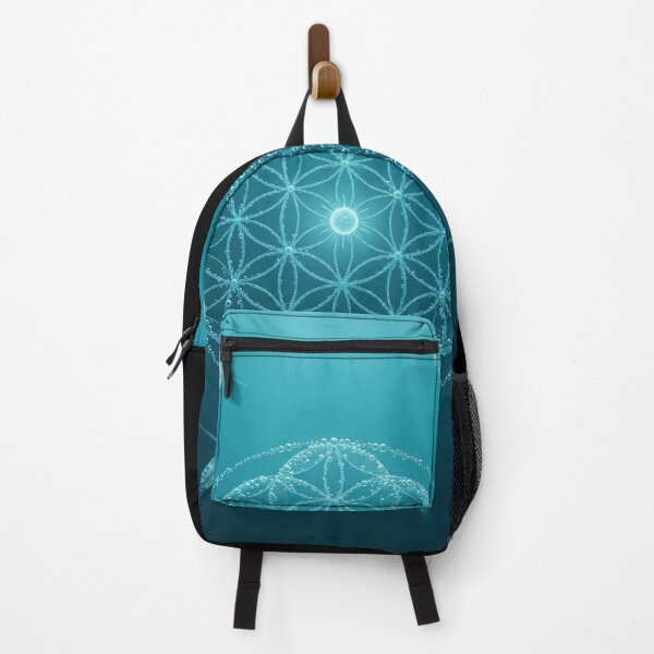 Item preview, Bioluminescent Flower of Life Underwater Plankton Mandala designed and sold by monkeybusiness.pt.