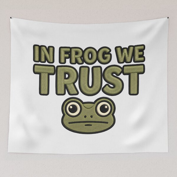 Item preview, Protest Frog IN FROG WE TRUST Art designed and sold by ArtDesignTp.
