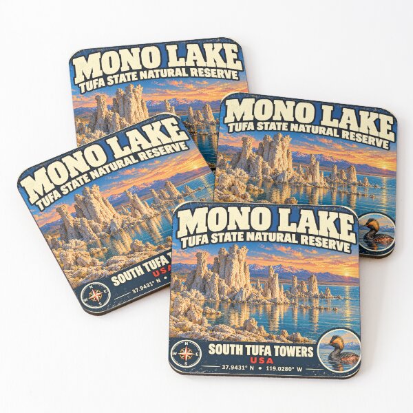 Item preview, Mono Lake Tufa State Natural Reserve | California Adventure Sticker designed and sold by naturalsurvival.
