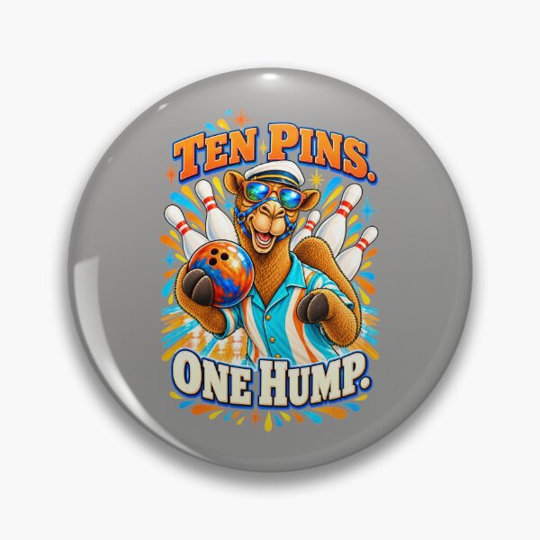 Item preview, Ten Pins. One Hump – Funny Lifestyle and Pets T-Shirt – Funny Camel T-Shirt Animal Graphic Camel T-Shirt designed and sold by Camel & Quirk.