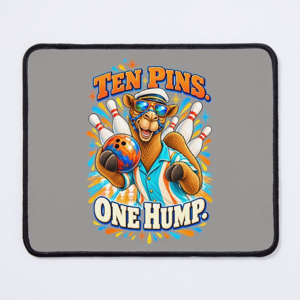 Item preview, Ten Pins. One Hump – Funny Lifestyle and Pets T-Shirt – Funny Camel T-Shirt Animal Graphic Camel T-Shirt designed and sold by Camel & Quirk.