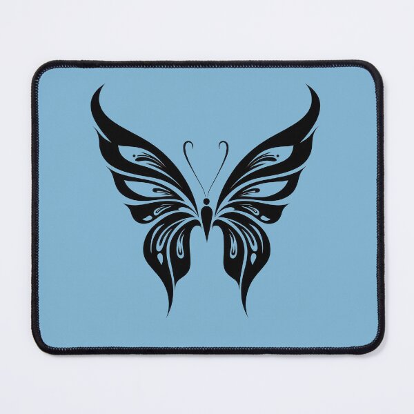Item preview, Ornamental Black Butterfly Gothic Silhouette designed and sold by ArtFairy38.