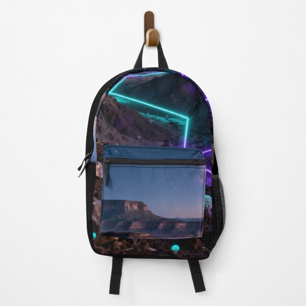 Item preview, Glowing Neon Grid and Bioluminescent Flora in Alien Valley designed and sold by monkeybusiness.pt.