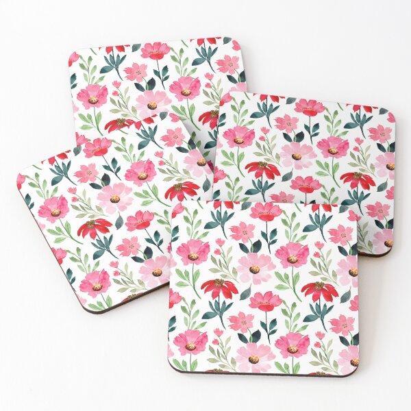 Item preview, Midnight Pink Wildflower Garden designed and sold by VibnWalls.