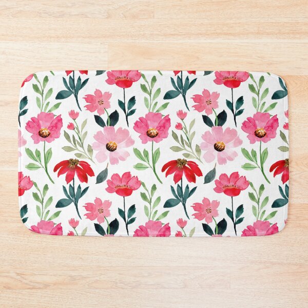 Item preview, Midnight Pink Wildflower Garden designed and sold by VibnWalls.