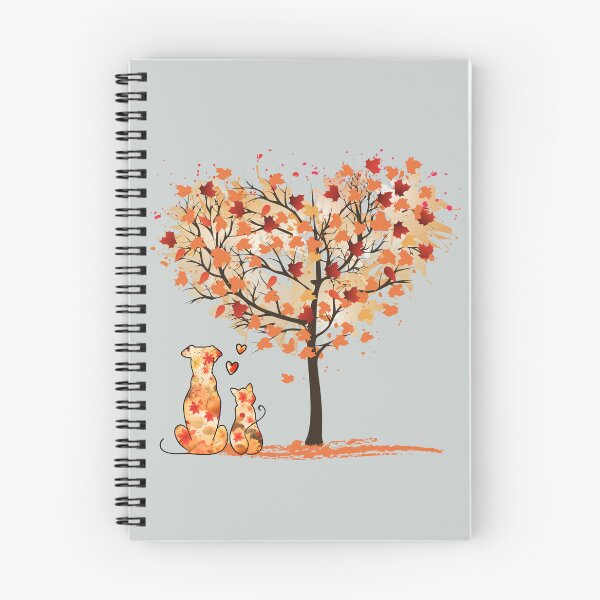 Item preview, Autumn tree of love - dog, cat and hearts designed and sold by Doodles Down South.