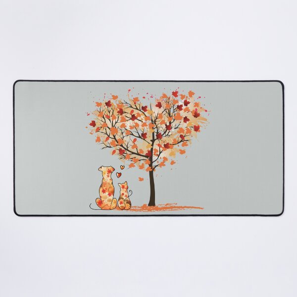 Item preview, Autumn tree of love - dog, cat and hearts designed and sold by Doodles Down South.