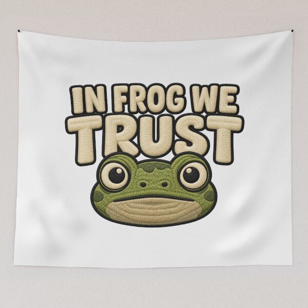 Item preview, IN FROG WE TRUST Protest Art designed and sold by ArtDesignTp.