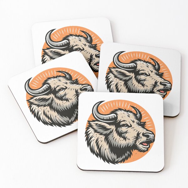 Item preview, Sticker - Decal - Majestic Bison Head Illustration designed and sold by ForeverPrintsOK.