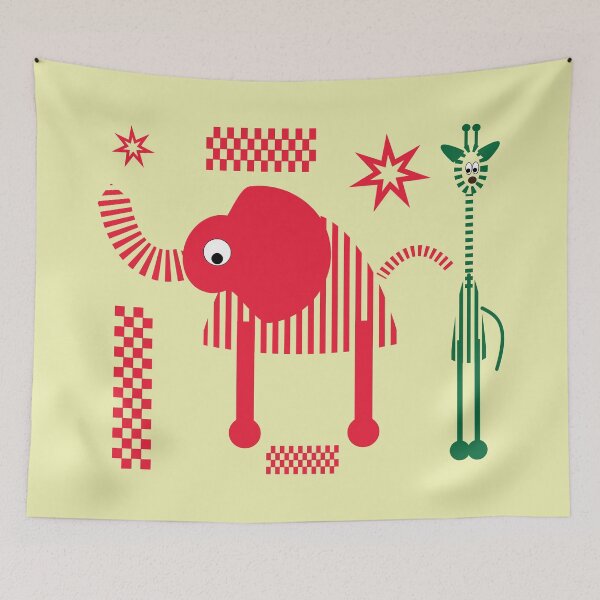 Item preview, Geometric Abstract Elephant Illustration designed and sold by photossmirnov.