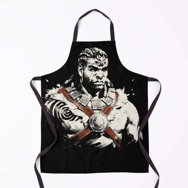 Item preview, The Barbarian Diablo II Sumi-e Video Game Anime Shirt designed and sold by Senpaiwaves.