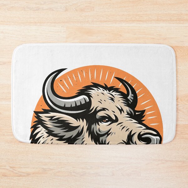 Item preview, Sticker - Decal - Majestic Bison Head Illustration designed and sold by ForeverPrintsOK.