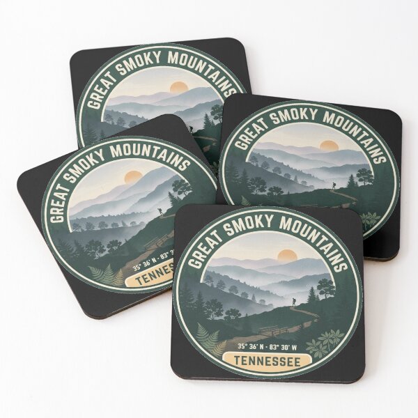 Item preview, Great Smoky Mountains Tennessee — Vintage Travel Badge designed and sold by mnkyride.