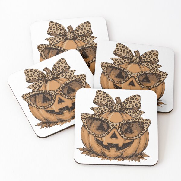 Item preview, Leopard Print Pumpkin Bow Sunglasses Halloween designed and sold by CreativeBrains7.