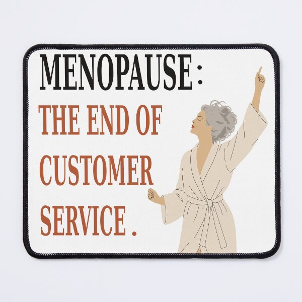 Item preview, Menopause Humor Art Print, The End of Customer Service Print, Funny Aging Woman Art, Midlife Humor Gift, Retro Female Decor designed and sold by Studio pod Burom.