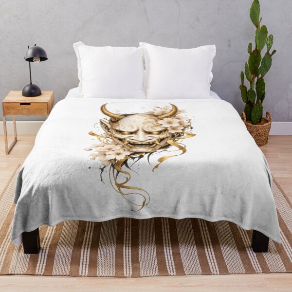 Item preview, Ivory & Gold Hannya Mask designed and sold by ichiyori.