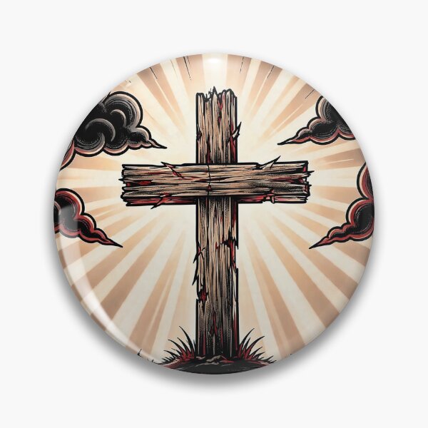 Item preview, Wooden Cross Light Rays Faith Art designed and sold by Gangster-Design.