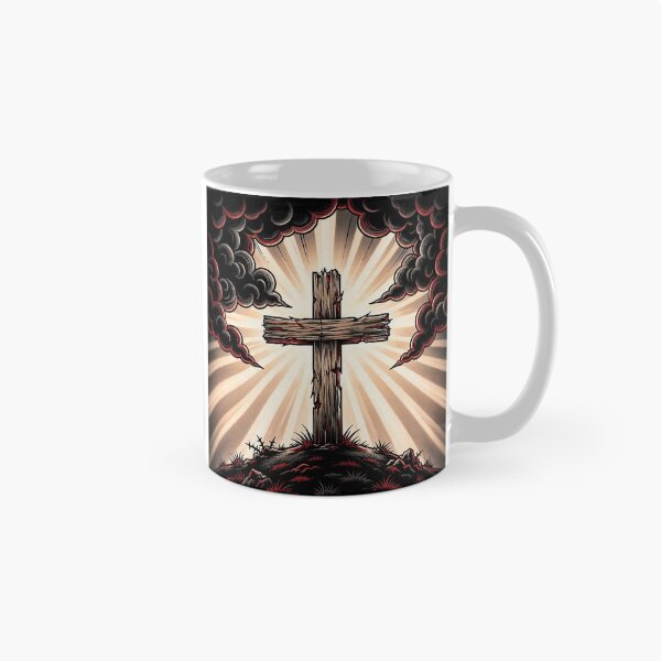 Item preview, Wooden Cross Light Rays Faith Art designed and sold by Gangster-Design.