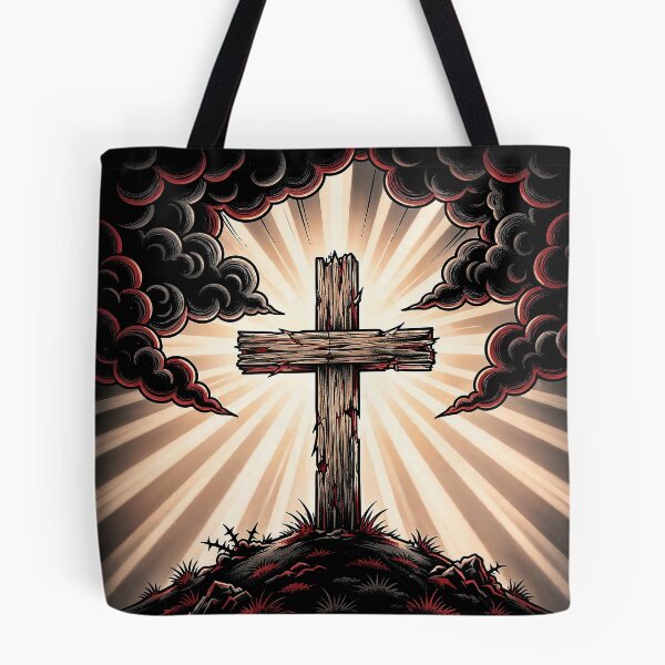 Item preview, Wooden Cross Light Rays Faith Art designed and sold by Gangster-Design.