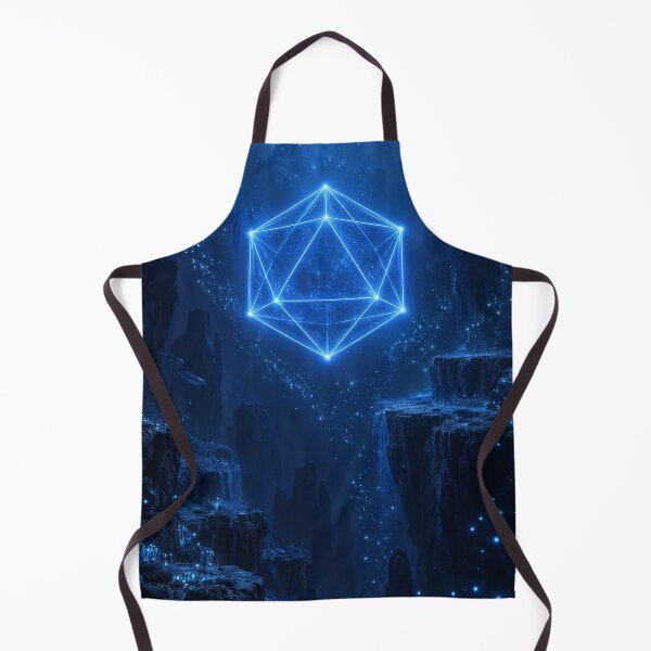 Item preview, Glowing Blue Icosahedron In Deep Sea Trench designed and sold by monkeybusiness.pt.
