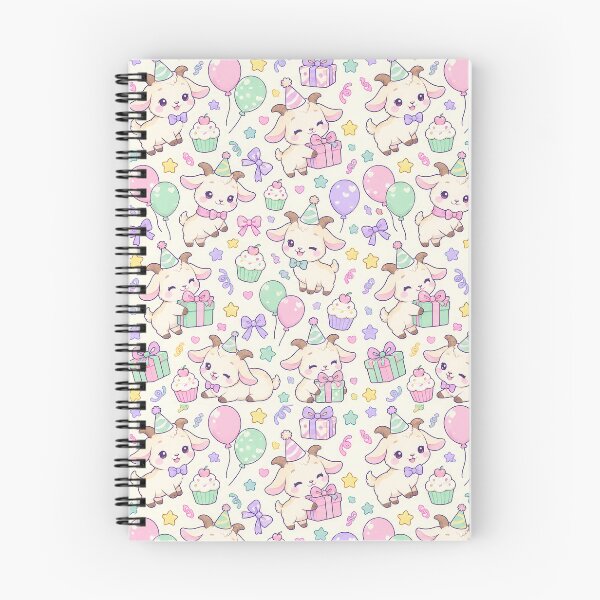 Item preview, Kawaii Birthday Baby Goat Pattern designed and sold by Soft Berry Studio.