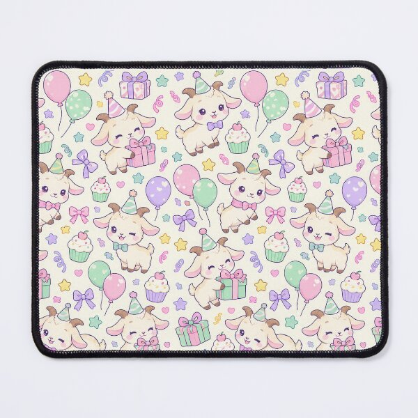 Item preview, Kawaii Birthday Baby Goat Pattern designed and sold by Soft Berry Studio.