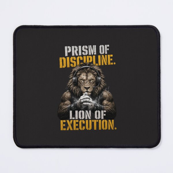 Item preview, Prism of Discipline Lion of Execution Gym Fitness Entrepreneur Motivation Design designed and sold by Bennie Singh.