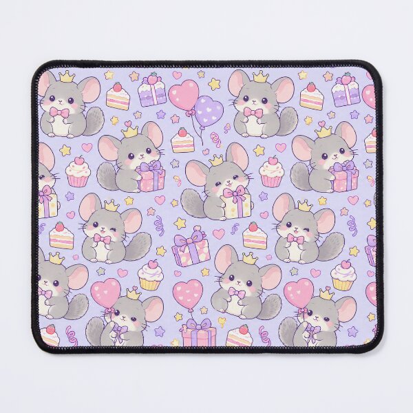 Item preview, Kawaii Birthday Baby Chinchilla Pattern designed and sold by Soft Berry Studio.