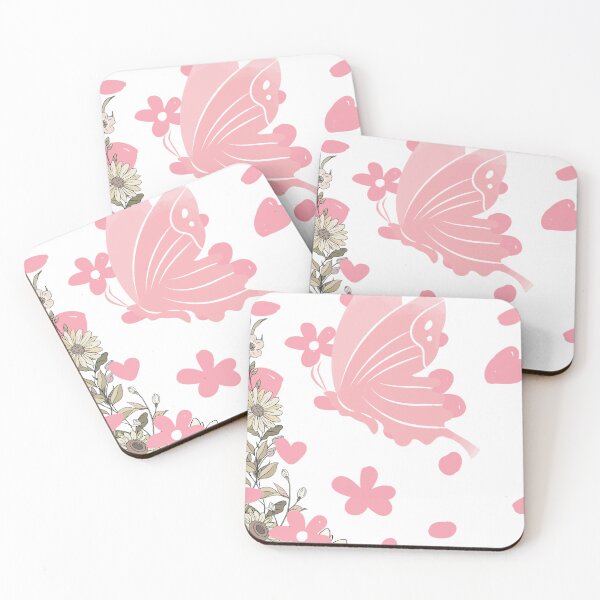 Item preview, Pink Butterfly Flying With Sakura Petals designed and sold by Code&PlayCo..