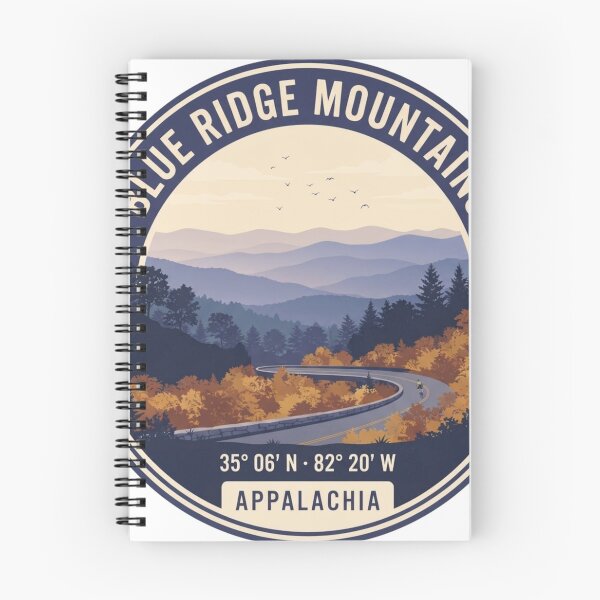 Item preview, Blue Ridge Mountains Appalachia — Vintage Travel Badge designed and sold by mnkyride.