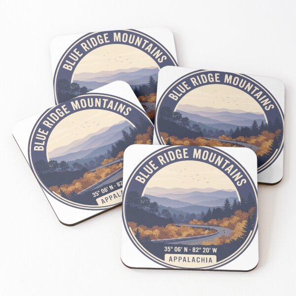 Item preview, Blue Ridge Mountains Appalachia — Vintage Travel Badge designed and sold by mnkyride.
