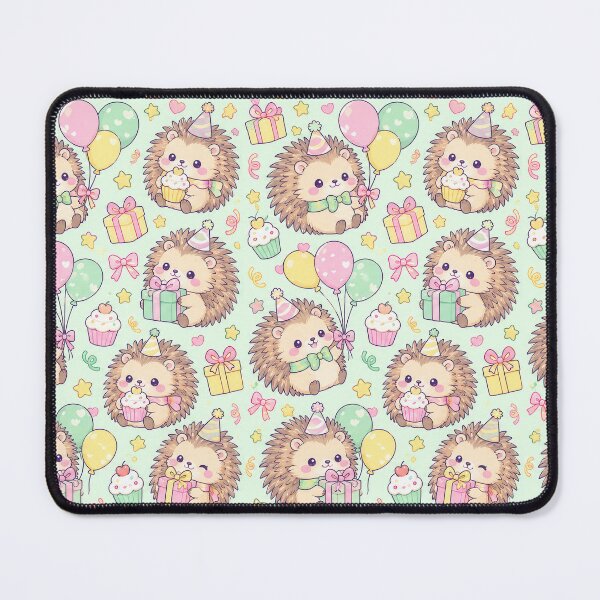 Item preview, Kawaii Birthday Baby Porcupine Pattern designed and sold by Soft Berry Studio.