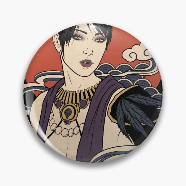 Item preview, Morrigan Dragon Age Ukiyo-e Gaming Graphic Tee designed and sold by Senpaiwaves.
