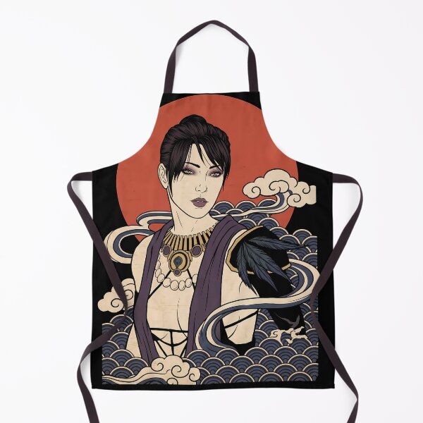 Item preview, Morrigan Dragon Age Ukiyo-e Gaming Graphic Tee designed and sold by Senpaiwaves.