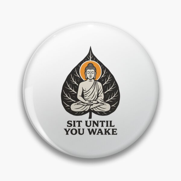 Item preview, Buddha on Bodhi Leaf Woodcut: Sit Until You Wake designed and sold by Osmose-Studio.