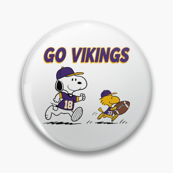 Item preview, Snoopy & Woodstock Minnesota Vikings Football Retro F668 designed and sold by GLUVY-THEME.