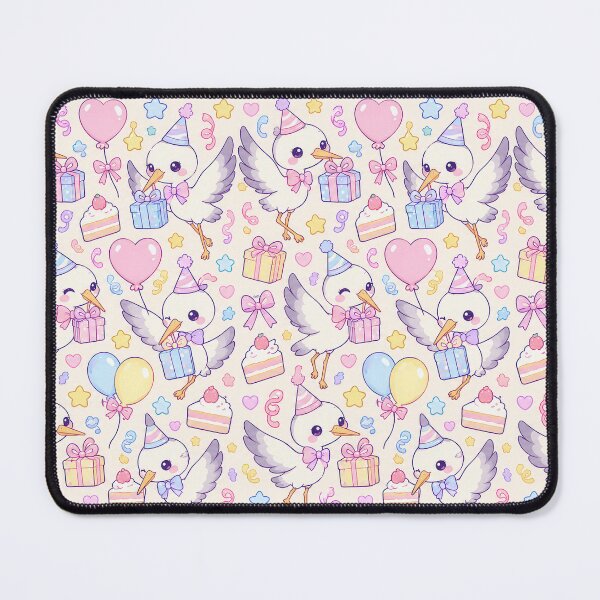 Item preview, Kawaii Birthday Baby Crane Pattern designed and sold by Soft Berry Studio.
