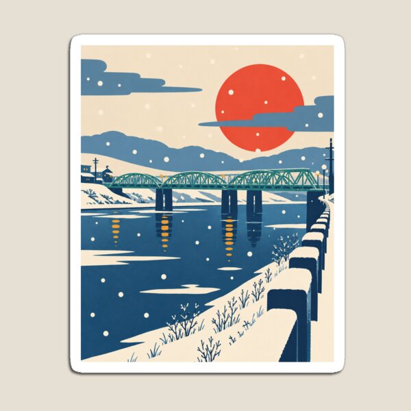 Item preview, Green Truss Bridge in Snow designed and sold by VP-CATS.