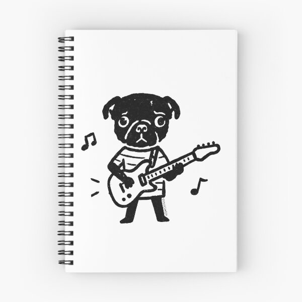 Item preview, Guitarist Pug designed and sold by PickledjoArt.