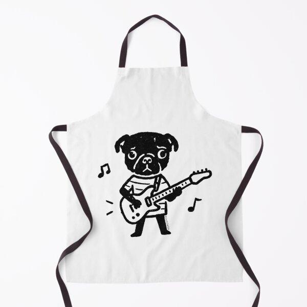 Item preview, Guitarist Pug designed and sold by PickledjoArt.