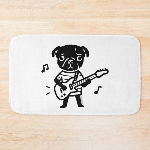 Item preview, Guitarist Pug designed and sold by PickledjoArt.