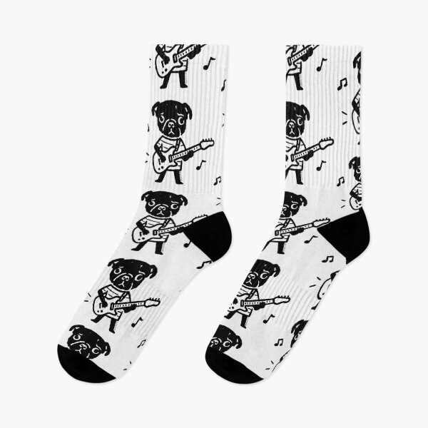 Item preview, Guitarist Pug designed and sold by PickledjoArt.