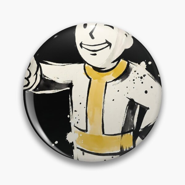Item preview, A Vault Boy Thumbs Up Fallout Sumi-e Anime Gaming Streetwear Tee designed and sold by Senpaiwaves.