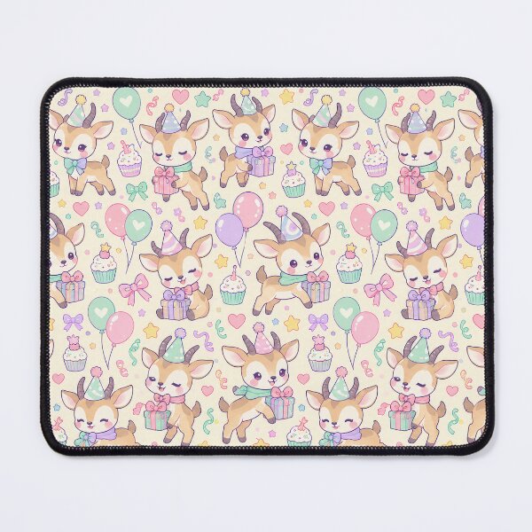 Item preview, Kawaii Birthday Baby Antelope Pattern designed and sold by Soft Berry Studio.
