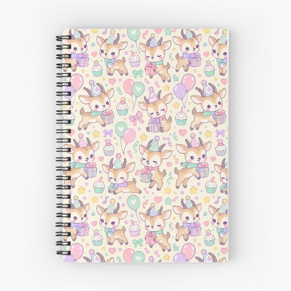 Item preview, Kawaii Birthday Baby Antelope Pattern designed and sold by Soft Berry Studio.