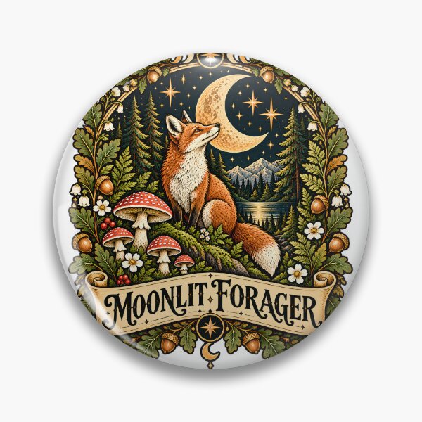 Item preview, Moonlit Forager Fox Woodland designed and sold by MysticCanvasAi.